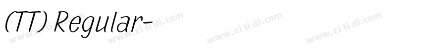 华文细黑(TT) Regular字体转换